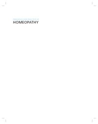 cover of the book Principles and practice of homeopathy: the therapeutic and healing process