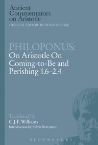 cover of the book On Aristotle's On coming-to-be and perishing 1.6-2.4