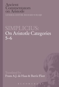 cover of the book Simplicius: On Aristotle Categories 5-6