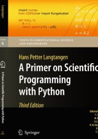 cover of the book A Primer on scientific programming with Python