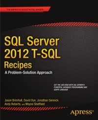 cover of the book SQL server 2012 T-SQL recipes: a problem-solution approach