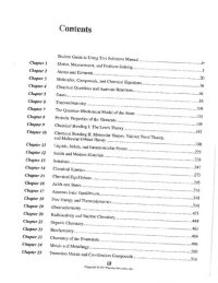 cover of the book Selected Solutions Manual for Chemistry: A Molecular Approach