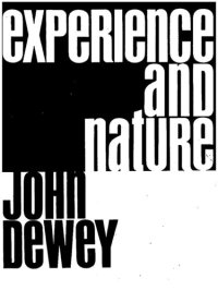 cover of the book Experience and Nature