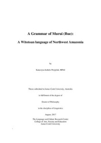 cover of the book A Grammar of Murui (Bue): A Witotoan language of Northwest Amazonia