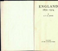 cover of the book England 1870-1914