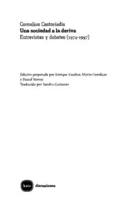 cover of the book Una Sociedad A La Deriva