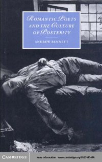 cover of the book Romantic poets and the culture of posterity