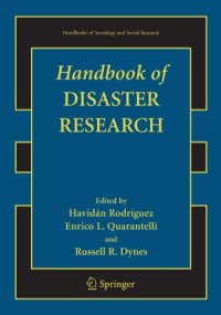 cover of the book Handbook of Disaster Research