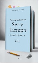 cover of the book Guía de lectura de Ser y tiempo, de Martin Heidegger