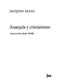 cover of the book Anarquia Y Cristianismo