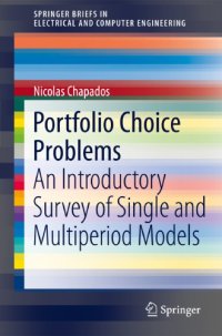 cover of the book Portfolio Choice Problems An Introductory Survey of Single and Multiperiod Models