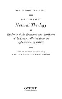 cover of the book Natural theology