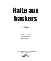 cover of the book Halte aux hackers