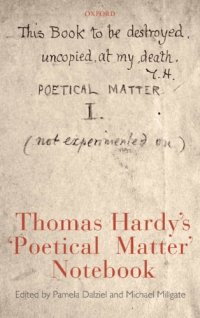 cover of the book Thomas Hardy's 'Poetical matter' notebook