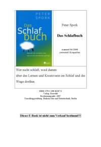 cover of the book Das Schlafbuch warum wir schlafen und wie es uns am besten gelingt