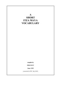 cover of the book A Short Itza Maya Vocabulary