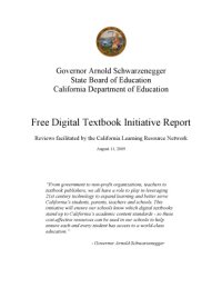 cover of the book Free Digital Textbook Initiative Report 