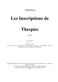 cover of the book Les Inspirtions des Thespies