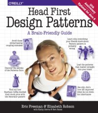 cover of the book Head First design patterns: Includes index