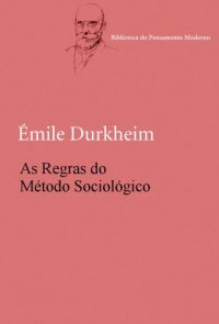 cover of the book As regras do metódo sociológico