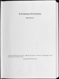 cover of the book A Grammar of Acehnese