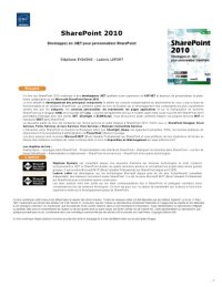 cover of the book SharePoint 2010: développez en .NET pour personnaliser SharePoint