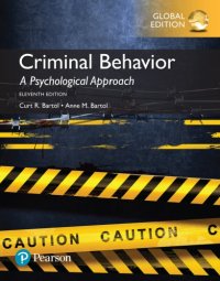 cover of the book Criminal behavior: a psychological approach