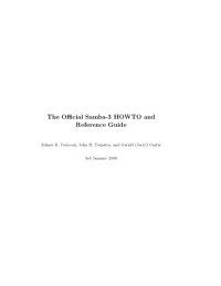 cover of the book The official Samba-3 howto and referece guide: [expert information, straight from the source: written by members of the Samba team ; detailed explanations of the powerful new internal and external capabilities in Samba-3.0.11 trough 3.0.20+ ; the definiti