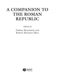 cover of the book A Companion to the Roman Republic