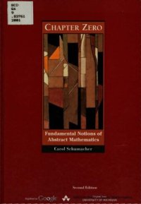 cover of the book Chapter Zero: Fundamental Notions of Abstract Mathematics