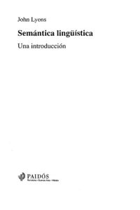 cover of the book Semantica Linguistica