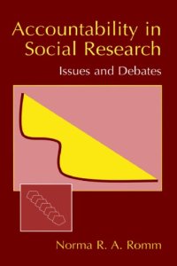 cover of the book Accountability In Social Research Issues And Debates