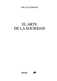 cover of the book El arte de la sociedad