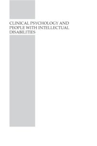 cover of the book Clinical Psychology and People with Intellectual Disabilities