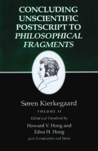 cover of the book Concluding Unscientific Postscript to Philosophical Fragments