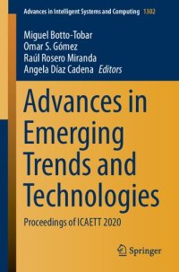 cover of the book Advances in Emerging Trends and Technologies: Proceedings of ICAETT 2020