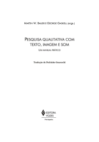 cover of the book Pesquisa qualitativa com texto, imagem e som: Um manual prático