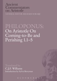 cover of the book On Aristotle On Coming-to-be and Perishing 1.1-5