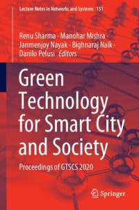 cover of the book Green Technology for Smart City and Society: Proceedings of GTSCS 2020