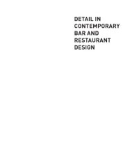 cover of the book Detail in Contemporary Bar and Restaurant Design