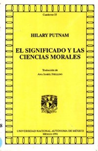 cover of the book El Significado Y Las Ciencias Morales