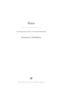 cover of the book Gaza: An Inquest Into Its Martyrdom