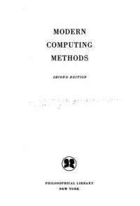 cover of the book Modern Computing Methods