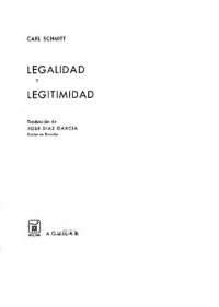 cover of the book Legalidad y legitimidad