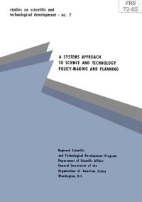 cover of the book A Systems Approach to Science and Technology Policy-Making and Planning