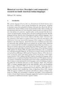 cover of the book Descriptive and comparative research on South American Indian languages: Historical overview [Las investigaciones descriptivas y comparativas sobre las lenguas indígenas sudamericanas. Revisión histórica]