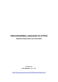 cover of the book Interculturalidad y educación en el Perú