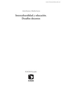 cover of the book Interculturalidad y educación. Desafíos docentes