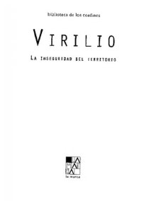 cover of the book La Inseguridad Del Territorio