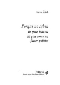 cover of the book Por Que No Saben Lo Que Hacen